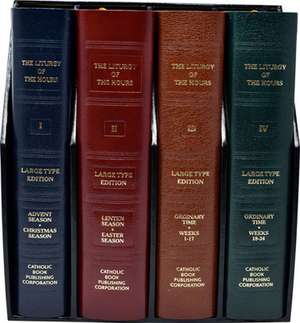 Liturgy of the Hours (Set of 4) Large Print de Catholic Book Publishing Co