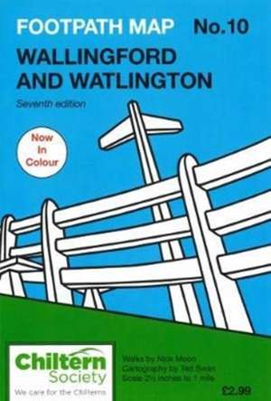 Footpath Map No. 10 Wallingford and Watlington de Nick Moon