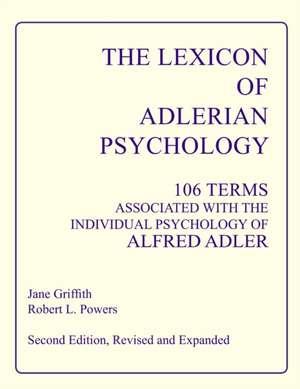 The Lexicon of Adlerian Psychology