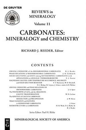 Carbonates de Richard J. Reeder