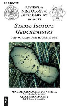 Stable Isotope Geochemistry de David R. Cole