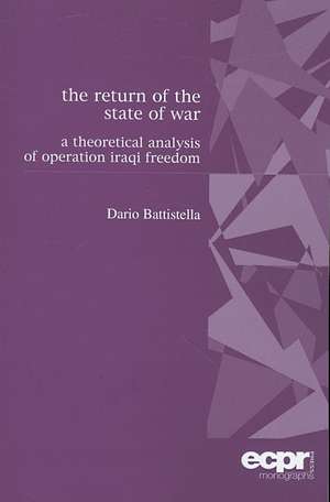 The Return of the State of War de Dario Battistella