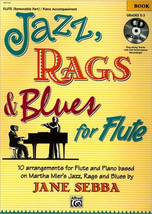 Jazz, Rags & Blues for Flute: Book & CD de Alfred Publishing