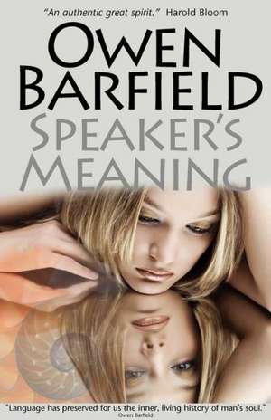 Speaker's Meaning de Owen Barfield