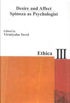 Desire and Affect de Yirmiyahu Yovel