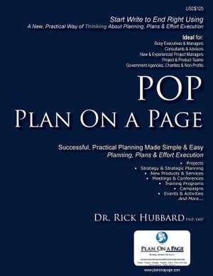 Plan on a Page de Dr Rick Hubbard