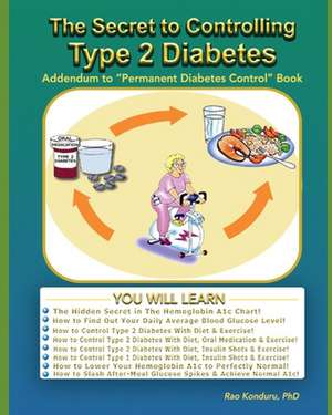 The Secret To Controlling Type 2 Diabetes de Rao Konduru (Dr)