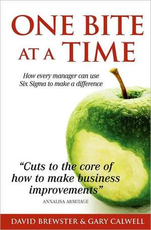 One Bite at a Time: How Every Manager Can Use Six SIGMA to Make a Difference de MR David Brewster