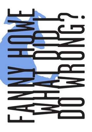 What Did I Do Wrong? de Fanny Howe