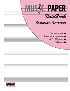 Music Paper Notebook - Standard Notation de Ashkan Mashhour