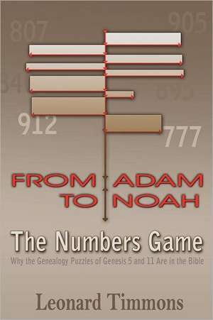 From Adam to Noah-The Numbers Game de Leonard Timmons