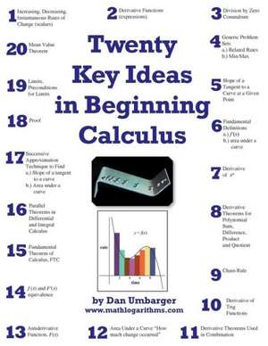 Twenty Key Ideas in Beginning Calculus de Dan Umbarger