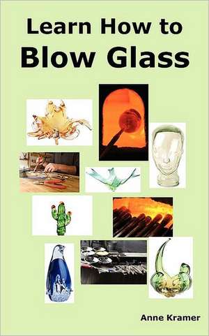 Learn How to Blow Glass: Glass Blowing Techniques, Step by Step Instructions, Necessary Tools and Equipment. de Anne Kramer