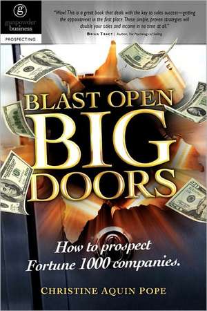 Blast Open Big Doors: How to Prospect Fortune 1000 Companies. de Mrs Christine Aquin Pope