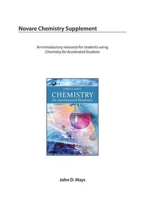 Novare Chemistry Supplement de John D. Mays