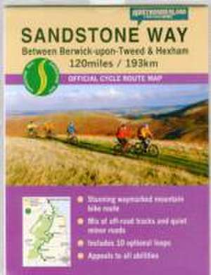 Sandstone Way Cycle Route Map - Northumberland de Ted Liddle