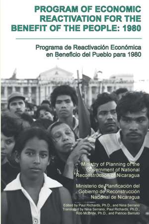 Program of Economic Reactivation for the Benefit of the People, 1980 de Nicaragua Ministry of Planning