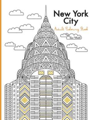 New York City Adult Coloring Book de Tevi Woehl