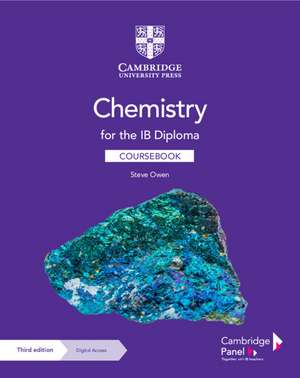 Chemistry for the IB Diploma Coursebook with Digital Access (2 Years) de Steve Owen