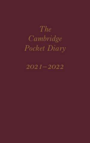 The Cambridge Pocket Diary 2021–2022