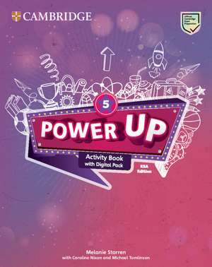 Power Up Level 5 Activity Book with Online Resources and Home Booklet KSA Edition de Melanie Starren