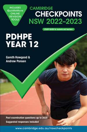 Cambridge Checkpoints NSW Personal Development, Health and Physical Education Year 12 2022–2023 de Gareth Hawgood