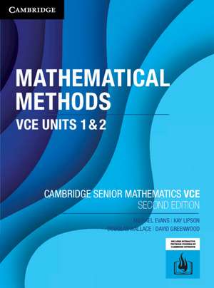 Mathematical Methods VCE Units 1&2 de Michael Evans