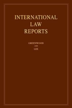 International Law Reports: Volume 198 de Christopher Greenwood