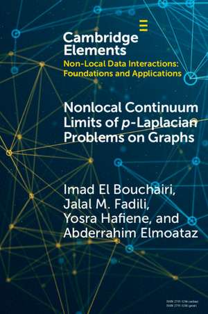 Nonlocal Continuum Limits of p-Laplacian Problems on Graphs de Imad El Bouchairi