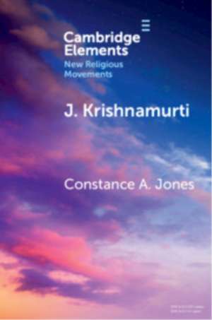 J. Krishnamurti de Constance A Jones