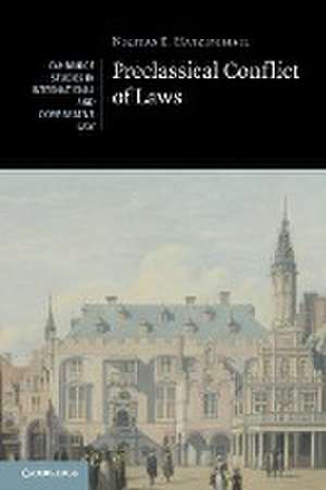 Preclassical Conflict of Laws de Nikitas E. Hatzimihail