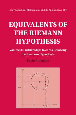 Equivalents of the Riemann Hypothesis: Volume 3, Further Steps towards Resolving the Riemann Hypothesis de Kevin Broughan