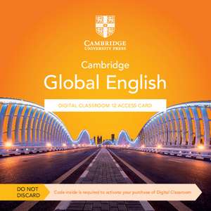 Cambridge Global English Digital Classroom 12 Access Card (1 Year Site Licence) de Alison Sharpe