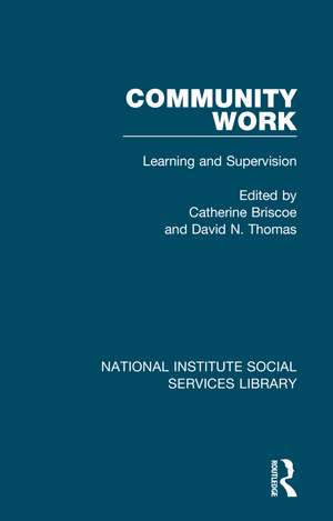 Community Work: Learning and Supervision de Catherine Briscoe