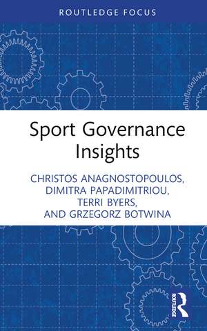 Sport Governance Insights de Christos Anagnostopoulos