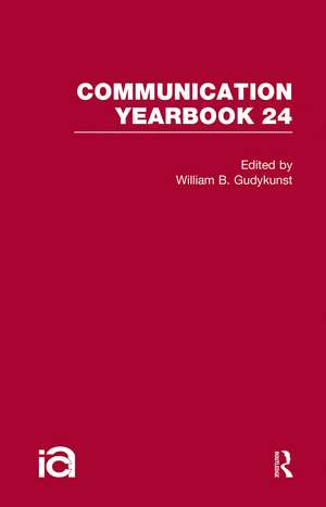 Communication Yearbook 24 de William Gudykunst