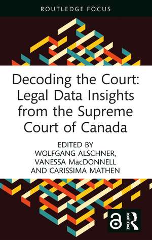 Decoding the Court: Legal Data Insights from the Supreme Court of Canada de Wolfgang Alschner