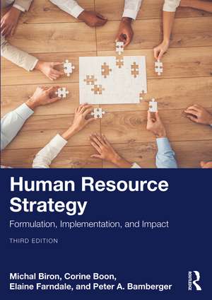 Human Resource Strategy: Formulation, Implementation, and Impact de Michal Biron