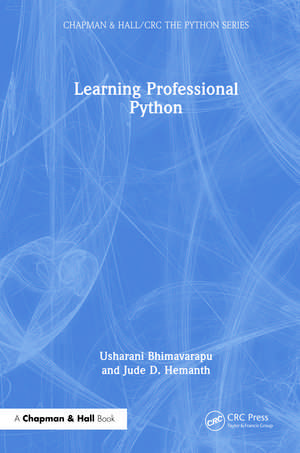 Learning Professional Python: Two Volume Set de Usharani Bhimavarapu
