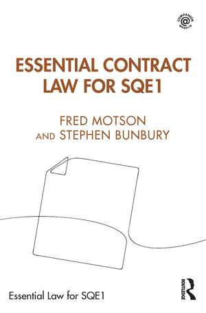 Essential Contract Law for SQE1 de Fred Motson