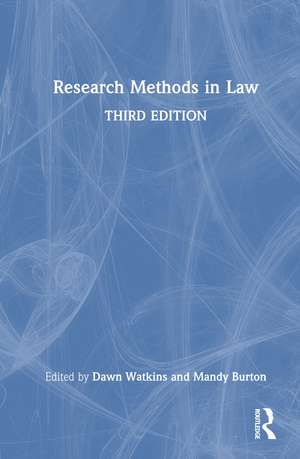 Research Methods in Law de Dawn Watkins