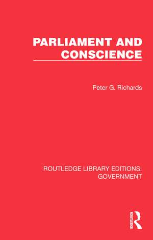 Parliament and Conscience de Peter G. Richards