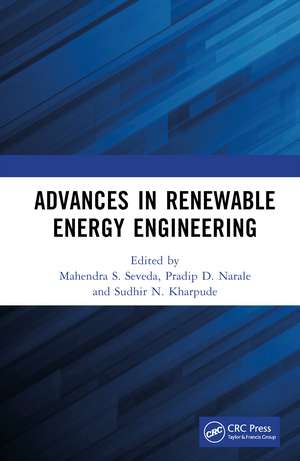 Advances in Renewable Energy Engineering de Mahendra S. Seveda