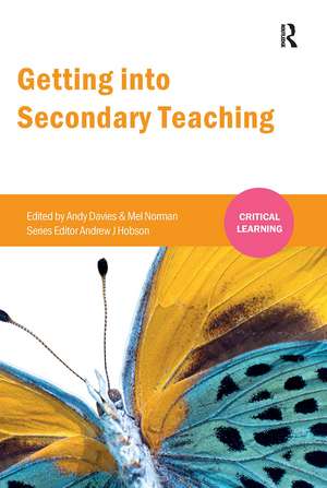 Getting into Secondary Teaching de Andy Davies