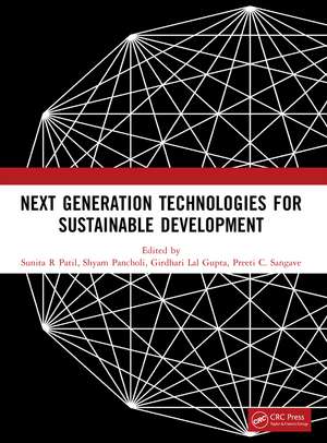 Next Generation Technologies for Sustainable Development de Sunita R Patil