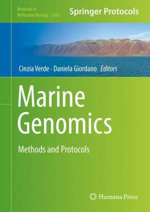 Marine Genomics: Methods and Protocols de Cinzia Verde