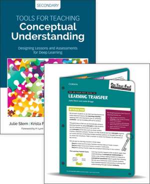 BUNDLE: Stern: Tools for Teaching Conceptual Understanding, Secondary + Stern: On-Your-Feet Guide to Learning Transfer de Julie Stern