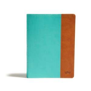 CSB Tony Evans Study Bible, Teal/Earth Leathertouch de Tony Evans