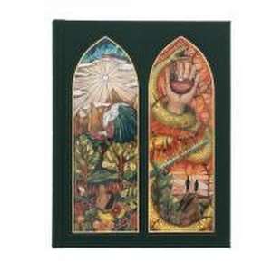 CSB Notetaking Bible, Stained Glass Edition, Emerald Cloth Over Board de Csb Bibles By Holman