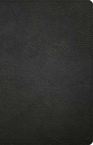 CSB Thinline Bible, Black Genuine Leather, Indexed de Csb Bibles By Holman